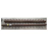 3pc Primitive Wooden Hook Racks, 48in Each