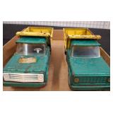 Vintage Metal Toy Dump Trucks