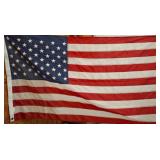 American Flag With Grommeted Header