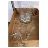 Glassware Set with Martini Glasses