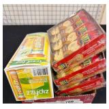 Snack Items Including Crackers and Drink Mix