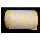 $10 Half Dollar Coin Roll with Wrapper