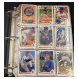 Binder With Baseball Trading Cards Assortment