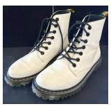 Dr. Martens Luana White Lace-Up Boots