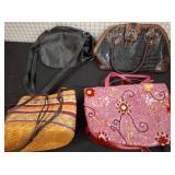 Handbags in Various Materials and Styles