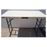 Plastic Folding Table With Metal Legs