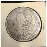 1883 Morgan Silver Dollar in Cardboard Holder