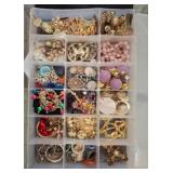 Costume Jewelry in Divided Plastic Tray
