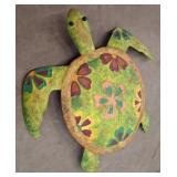 Painted Metal Turtle Wall Art