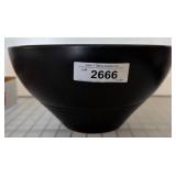 Black Stoneware Bowl with Maker
