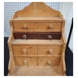 Wooden Miniature Chest with 4 Drawers