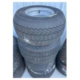 4 Low-Profile Tires with Metal Rims