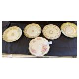 Elite Limoges Floral Porcelain Plates