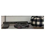 Fabric Pumpkin, Wallet, and Bag Display Lot