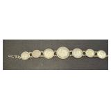 Linked Coin Bracelet with Vintage Australian Coins