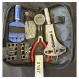 Watch Repair Tool Kit in Black Zippered Case