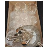 Glassware Set with Ice Bucket and Stainless Tongs