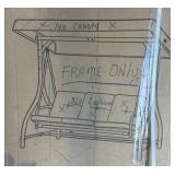 Metal Patio Swing Frame Without Cushions