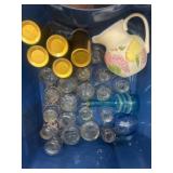 Glassware and Ceramic Pitcher Assortment