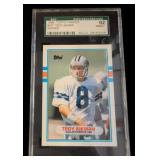 1989 Topps Traded Troy Aikman Rookie Card SGC 92