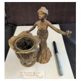 Art Nouveau Style Figural Vase with Female Form