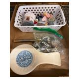 Lot: Figurines, Jewelry, and Ceramic Dish