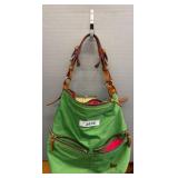 Dooney & Bourke Green Nylon Shoulder Bag