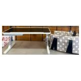 Folding Table and Polka Dot Padded Seat by Komapul