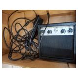 Guitar Amplifier with Microphone and Cords