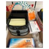 Office Supplies Including Pencils and Index Cards