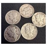 Mercury Dimes, 1941-1945 Range