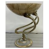 Art Glass Footed Bowl by Jozefina Kosid