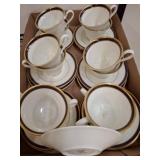 Oxford Bone China Tea Cup and Saucer Set