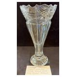 Shannon Crystal Ireland Swag Fluted Vase