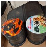 DVDs and CD Collection in Cases