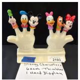 Disney Character Thimbles with Hand Display Stand