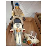 Plastic Police Motorcycle With Rider Figure