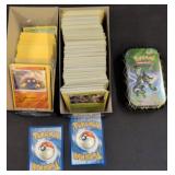 Pokemon Card Lot with Tin and Assorted Cards