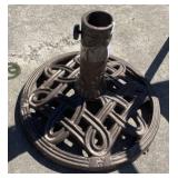 Cast Iron Umbrella Stand with Lattice Design