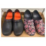 Two Pairs of Crocs Slip-On Shoes