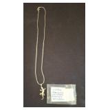 Sterling Silver Gecko Pendant with Chain