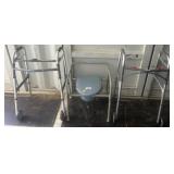 Walkers and Commode Chair Set