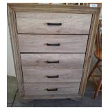 Walter of Wabash Five-Drawer Wood Dresser