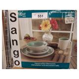 Sango Riviera 16-Piece Stoneware Dinnerware Set