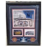 Yankee Stadium Framed Memorabilia Display
