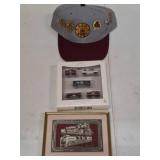 Lionel Train Cap, Ornaments, and Plaque Set