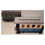 LGB Passenger Train Cars in Blue and Green Livery