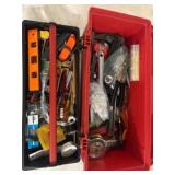Plano Red Toolbox Filled with Assorted Tools