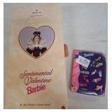 1996 Hallmark Sentimental Valentine Barbie Set