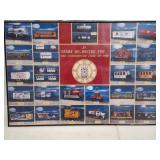 Framed LGB MRRC Convention Cars Display 30´´×20´´